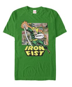 Men’s Marvel Iron Fist Comic Book Page T-Shirt