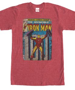 Men’s Marvel Iron Man Comic Book Cover Print T-Shirt