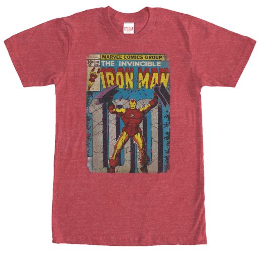 Men’s Marvel Iron Man Comic Book Cover Print T-Shirt