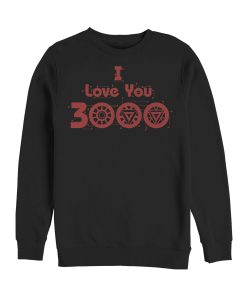Men’s Marvel Love You 3000 Iron Man Icons Sweatshirt
