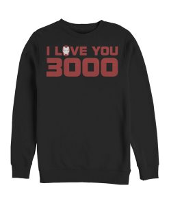 Men’s Marvel Love You 3000 Stark Helmet Sweatshirt