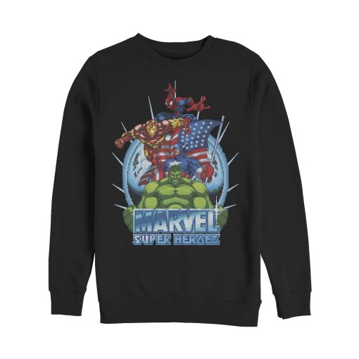 Men’s Marvel Patriotic Heroes Sweatshirt