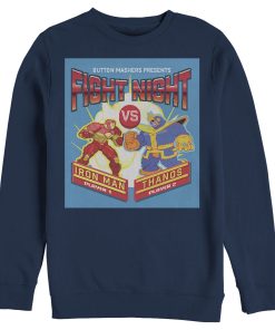 Men’s Marvel Pixel Fight Night Iron Man Arcade Sweatshirt