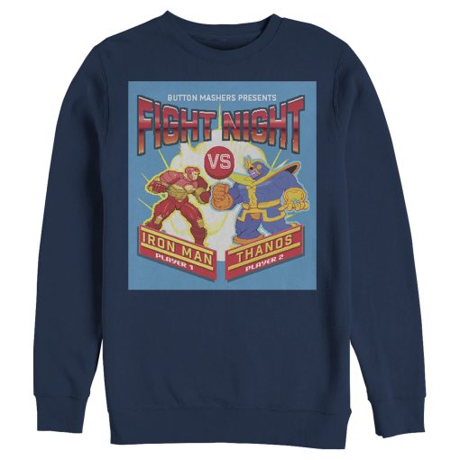 Men’s Marvel Pixel Fight Night Iron Man Arcade Sweatshirt