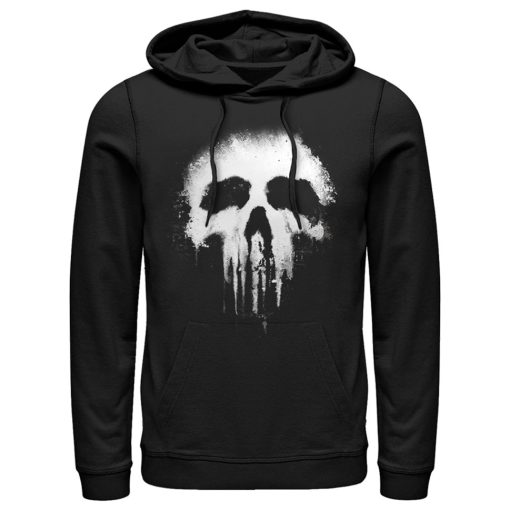 Men’s Marvel Punisher Skull Logo Pull Over Hoodie