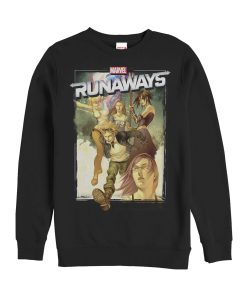 Men’s Marvel Runaways Watercolor Poster Sweatshirt