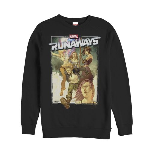 Men’s Marvel Runaways Watercolor Poster Sweatshirt