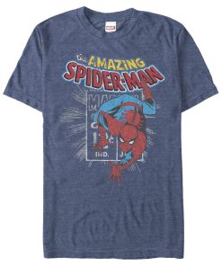 Men’s Marvel Spider-Man Comic Book Cent T-Shirt
