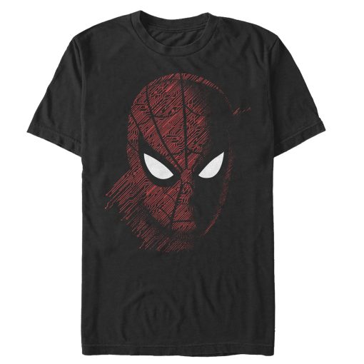 Men’s Marvel Spider-Man Far From Home Tech Pattern T-Shirt