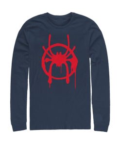 Men’s Marvel Spider-Man Into the Spider-Verse Symbol Long Sleeve Shirt