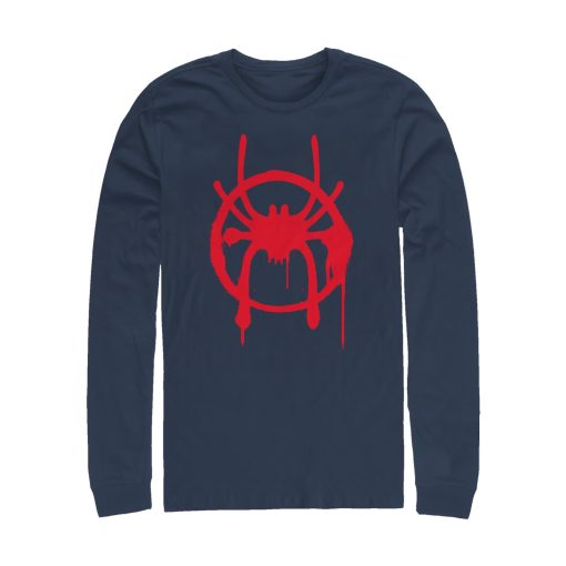 Men’s Marvel Spider-Man Into the Spider-Verse Symbol Long Sleeve Shirt