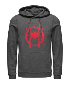 Men’s Marvel Spider-Man Into the Spider-Verse Symbol Pull Over Hoodie