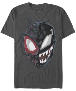Men’s Marvel Spider-Man Miles Venom Mask T-Shirt