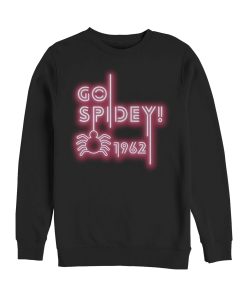 Men’s Marvel Spider-Man Neon Light Logo Sweatshirt