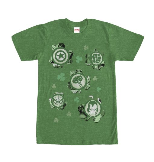 Men’s Marvel St. Patrick’s Day Clover Icon T-Shirt