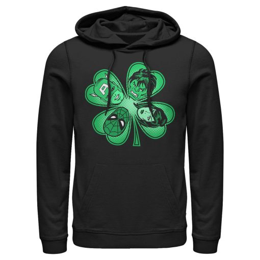 Men’s Marvel St. Patrick’s Day Hero Four-Leaf Clover Pull Over Hoodie