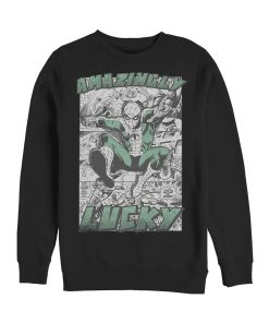 Men’s Marvel St. Patrick’s Day Spider-Man Vintage Amazingly Lucky Sweatshirt