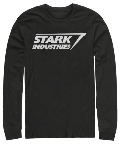 Men’s Marvel Stark Industries Iron Man Logo Long Sleeve Shirt