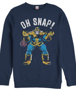 Men’s Marvel Thanos Retro Oh Snap Sweatshirt