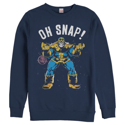 Men’s Marvel Thanos Retro Oh Snap Sweatshirt