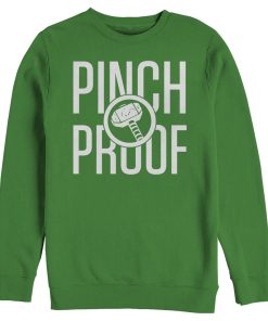 Men’s Marvel Thor Hammer Pinch Proof St. Patrick’s Sweatshirt