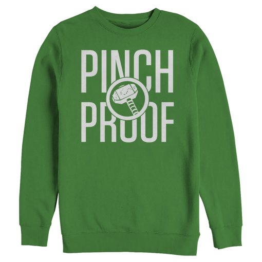 Men’s Marvel Thor Hammer Pinch Proof St. Patrick’s Sweatshirt