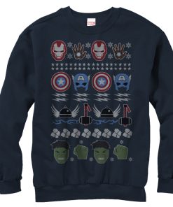 Men’s Marvel Ugly Christmas Avengers Winter Sweatshirt