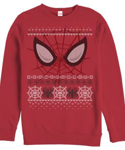 Men’s Marvel Ugly Christmas Spider-Man Mask Sweatshirt