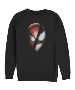 Men’s Marvel Venom Becomes Spidey Mask Sweatshirt