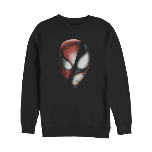 Men’s Marvel Venom Becomes Spidey Mask Sweatshirt