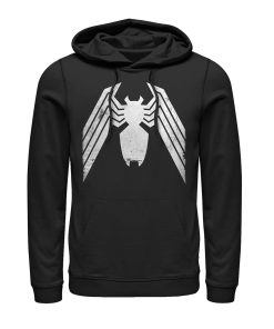 Men’s Marvel Venom Distressed Logo Pull Over Hoodie