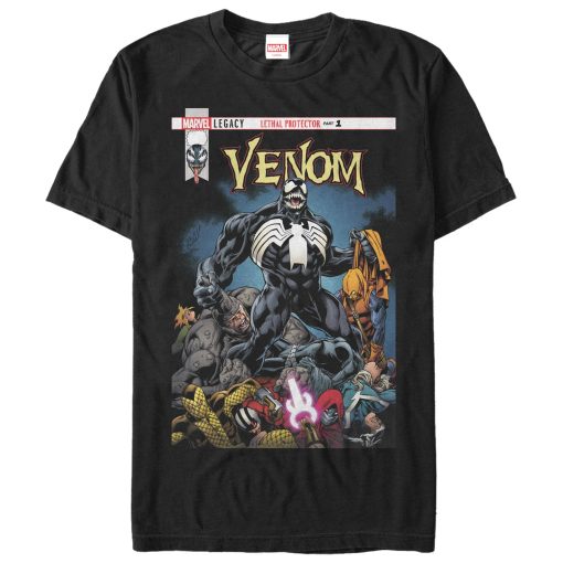 Men’s Marvel Venom Lethal Protector Pile T-Shirt