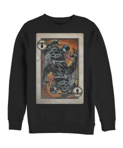 Men’s Marvel Venom Playing Card Sweatshirt
