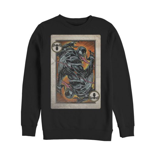 Men’s Marvel Venom Playing Card Sweatshirt