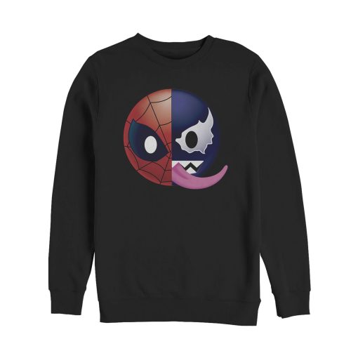 Men’s Marvel Venom Spider-Man Split Emoji Sweatshirt