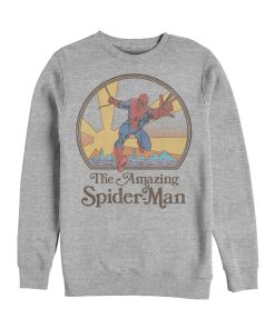 Men’s Marvel Vintage Spider-Man Sun Sweatshirt