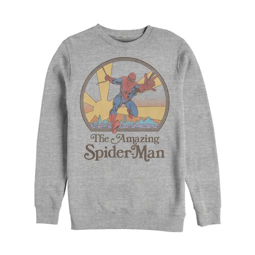 Men’s Marvel Vintage Spider-Man Sun Sweatshirt