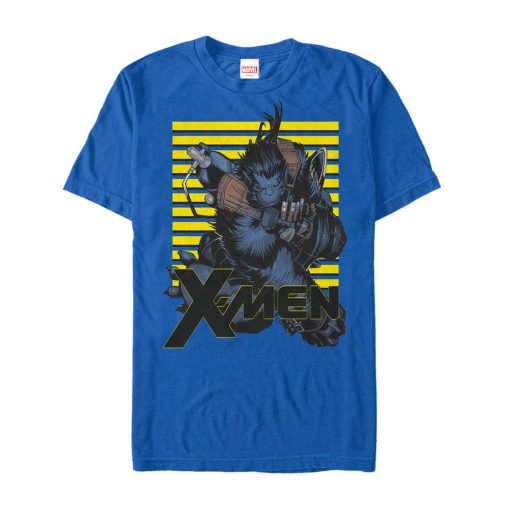 Men’s Marvel X-Men Beast Stripes T-Shirt