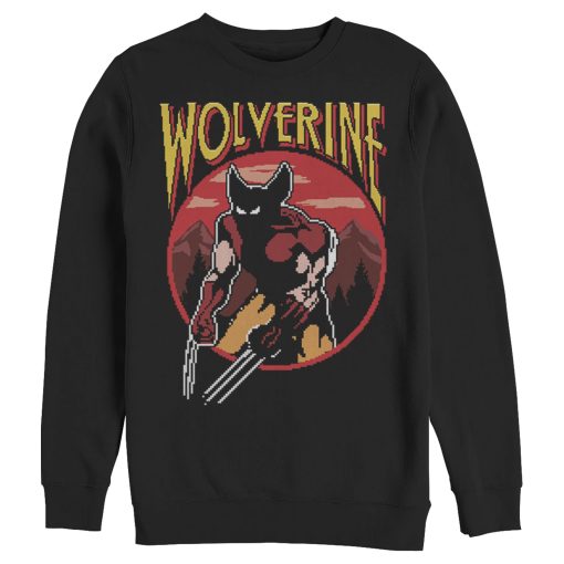 Men’s Marvel X-Men Pixel Wolverine Sweatshirt