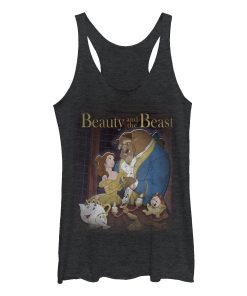 Women_s Beauty and the Beast Movie Poster Racerback Tank Top