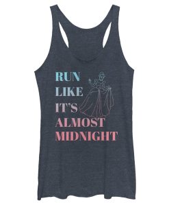 Women_s Cinderella Run Like Midnight Racerback Tank Top