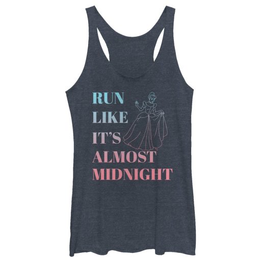 Women_s Cinderella Run Like Midnight Racerback Tank Top