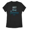 Women_s Finding Dory Just Keep Swimming Motto T-Shirt
