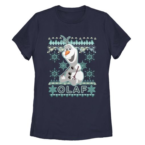 Women_s Frozen Ugly Christmas Olaf T-Shirt