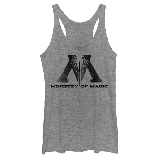 Women_s Harry Potter Ministry Of Magic Logo Racerback Tank Top