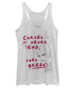 Women_s Maleficent Mistress of All Evil Curses Don_t End Racerback Tank Top