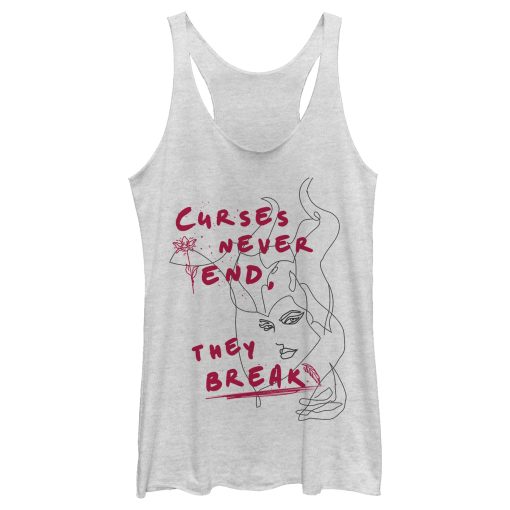 Women_s Maleficent Mistress of All Evil Curses Don_t End Racerback Tank Top