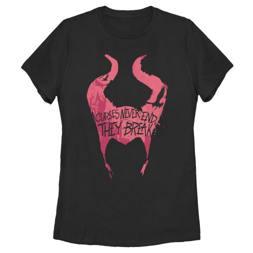 Women_s Maleficent Mistress of All Evil Curses Never End T-Shirt