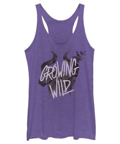 Women_s Maleficent Mistress of All Evil Wild Horns Racerback Tank Top