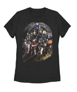 Women_s Marvel Avengers Infinity War Character Scene T-Shirt